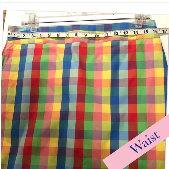 Checkered Pencil Skirt - Picture 6 of 8